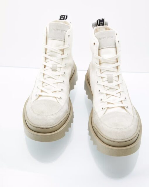 Sneaky Steve Kamiki High Canvas Off White