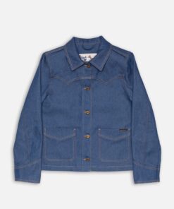 Nudie Jeans Kelly Western Denim Jacket Blue