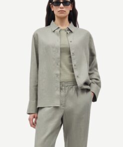 Samsøe Samsøe Sanot Linen  Shirt Rose Wine