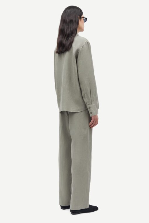 Samsøe Samsøe Sanot Linen  Shirt Rose Wine