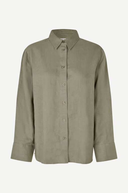 Samsøe Samsøe Sanot Linen  Shirt Rose Wine