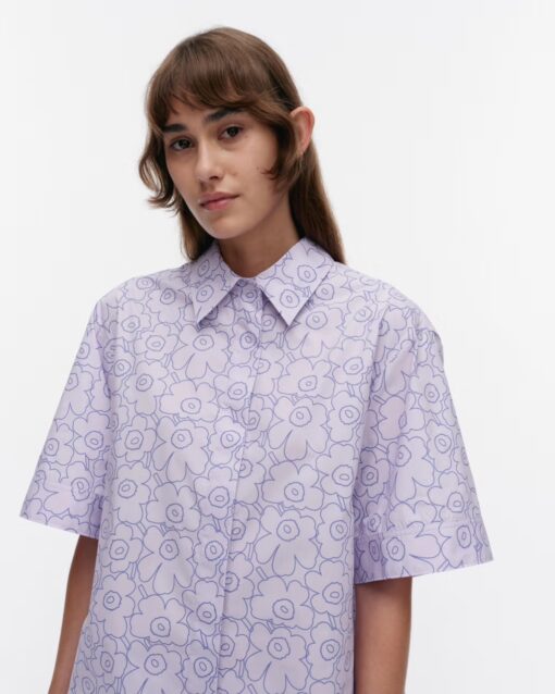 Marimekko Standardi Piirto Unikko Shirt Lilac