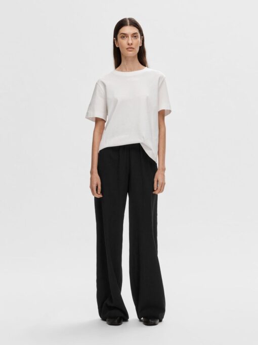 Selected Femme Tinni Wide Pant Black