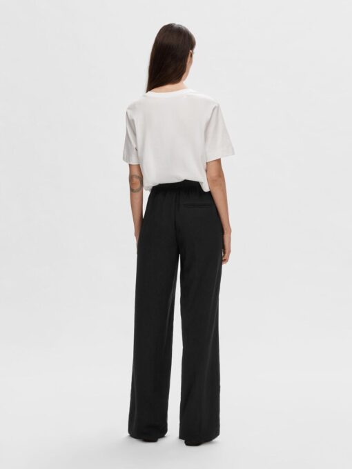 Selected Femme Tinni Wide Pant Black