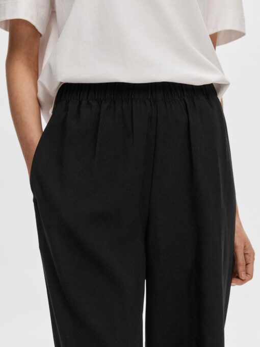 Selected Femme Tinni Wide Pant Black