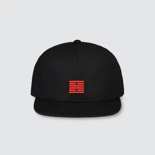 Billebeino Red Brick Snapback Cap Black