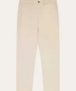 Knowledge Cotton Apparel Tim Tapered Poplin Pants Light Feather Gray