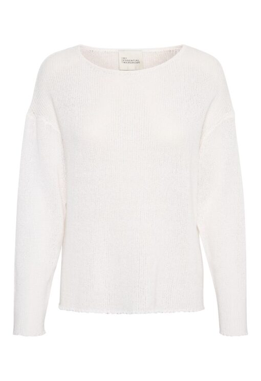 My Essential Wardrobe DivaMW Linen Knit Bright White