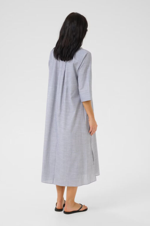 My Essential Wardrobe SkyeMW Long Dress Dark Sapphire Blue Striped