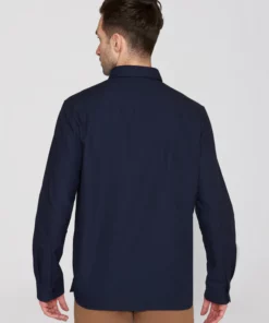 Knowledge Cotton Apparel Harald Small Owl Oxford Total Eclipse