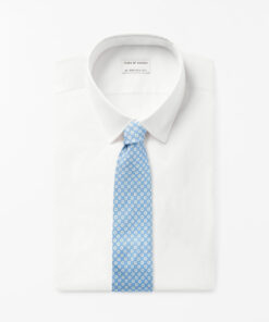 Tiger of Sweden Geometa Silk Necktie Light Blue
