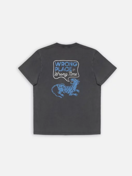 Nudie Jeans Roy Wrong Place T-Shirt Antraciter