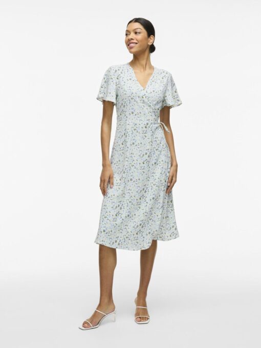 Vilovie Wrap Midi Dress Kentucky Blue