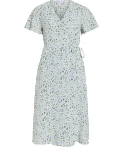 Vilovie Wrap Midi Dress Kentucky Blue