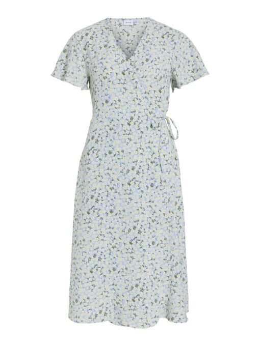 Vilovie Wrap Midi Dress Kentucky Blue