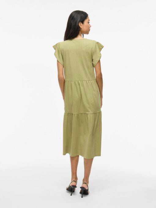 Vila Summer Midi Dress Sage