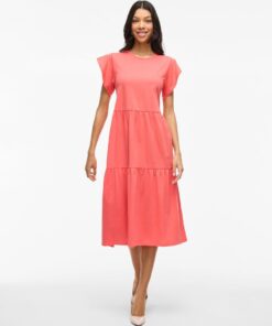Vila Summer Midi Dress Dubarry