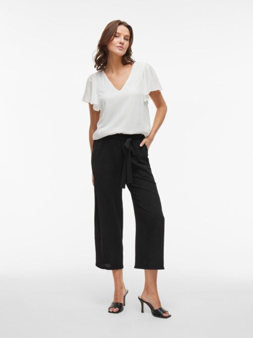 Vijosa Belted Culotte Pants Black