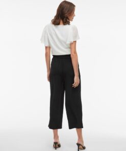 Vijosa Belted Culotte Pants Black