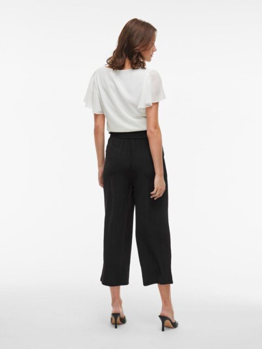 Vijosa Belted Culotte Pants Black