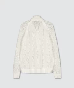 Billebeino Collar Fisnet Sweater Brilliant White