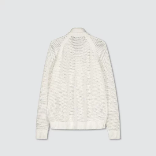 Billebeino Collar Fisnet Sweater Brilliant White