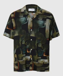 Selected Homme Relax-Vero Shirt Black AOP
