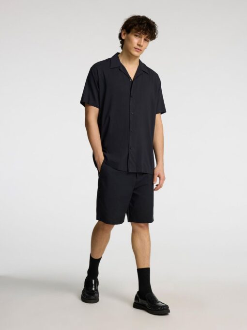 Selected Homme Regular-Nico Press Chino Shorts Black