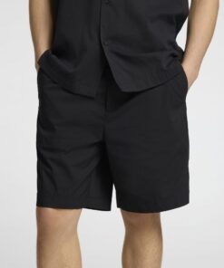 Selected Homme Regular-Nico Press Chino Shorts Black