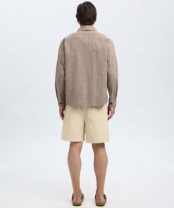 Selected Homme Henry Overshirt Sand