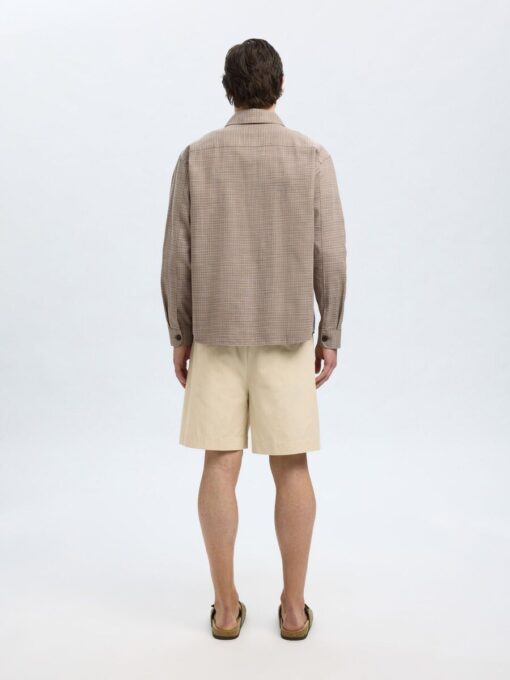 Selected Homme Henry Overshirt Sand