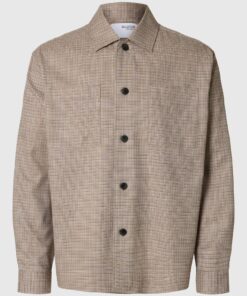 Selected Homme Henry Overshirt Sand