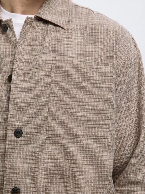 Selected Homme Henry Overshirt Sand
