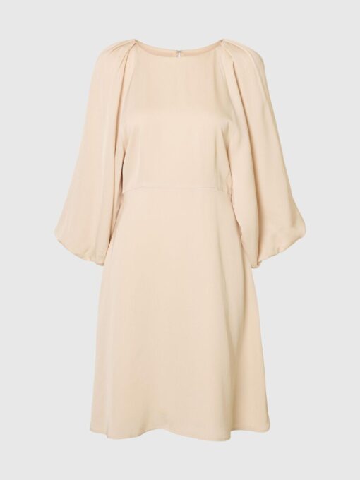 Slflaurina 3/4 Open Back Dress Sandshell