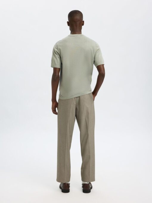 Selected Homme Berg Knit Tee Iceberg Green