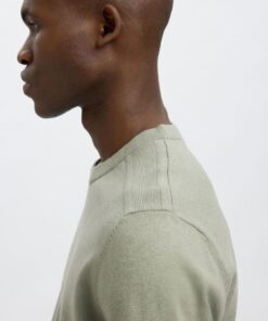 Selected Homme Berg Knit Tee Iceberg Green