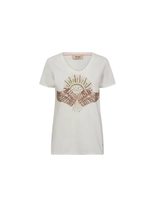 Mos Mosh MMNadine O-SS Deco Tee Powder Pink