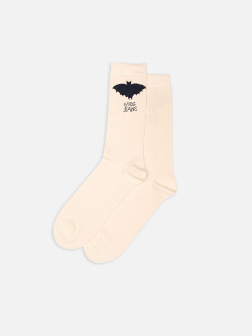 Nudie Jeans Men Socks The Bat Ecru