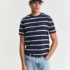 Gant Striped T-shirt Evening Blue