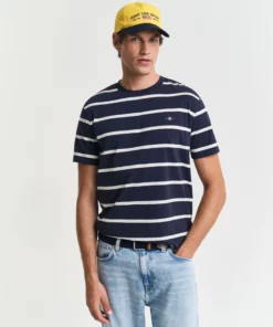 Gant Striped T-shirt Evening Blue