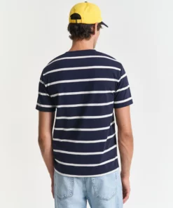 Gant Striped T-shirt Evening Blue