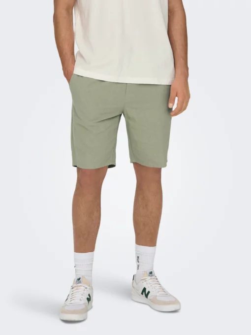 Only & Sons Linus Loose Fit Shorts Green