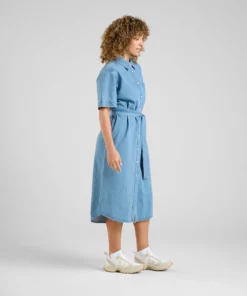 Dedicated Shirt Dress Ripa Denim Light Blue