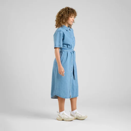Dedicated Shirt Dress Ripa Denim Light Blue