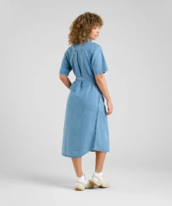 Dedicated Shirt Dress Ripa Denim Light Blue