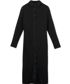 Aveny Berry Dress Cotton Crincle Black