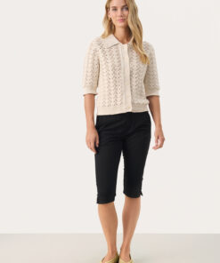Part Two RhodaPW Cardigan Whitecap Gray