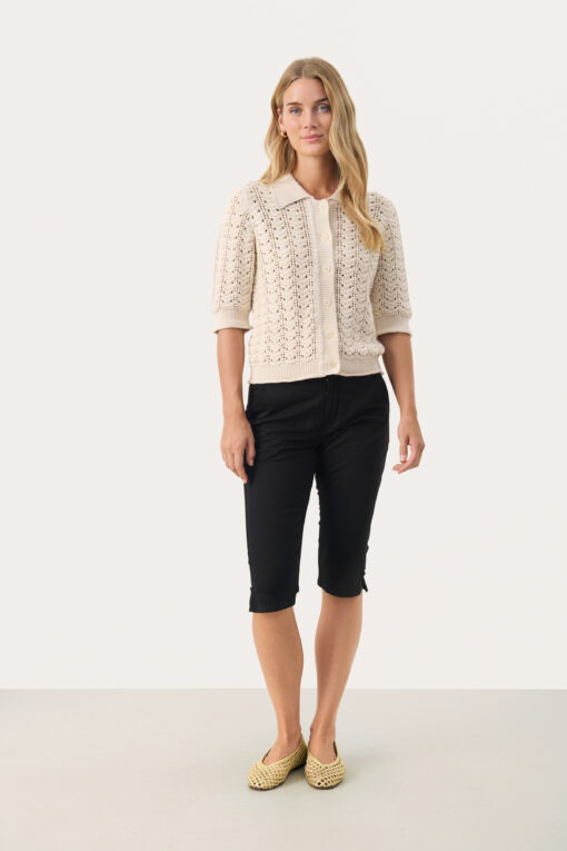 Part Two RhodaPW Cardigan Whitecap Gray