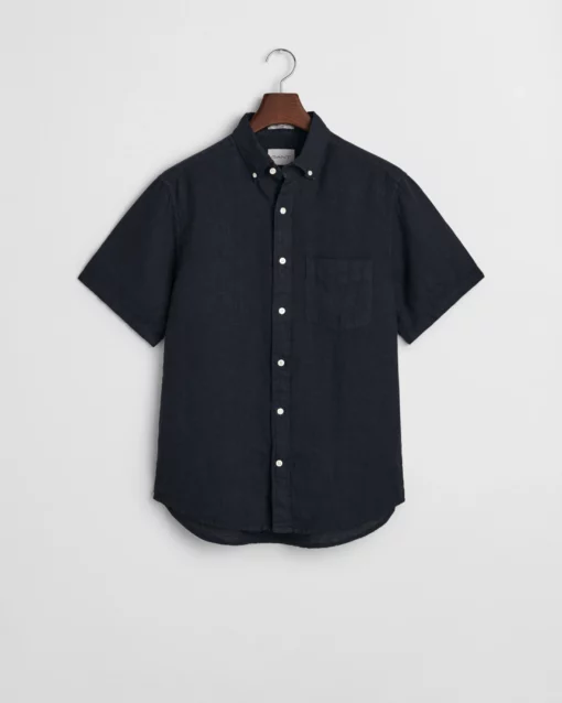 Gant Linen Shirt Evening Blue