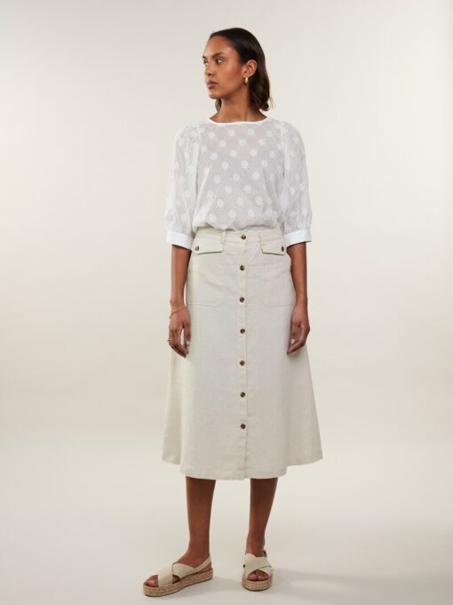 Stenströms Heidi Light Beige Cargo Skirt